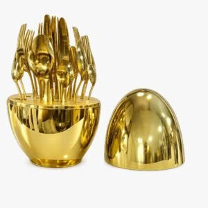 Golden Egg Cutlery Spoon Set 24pcs