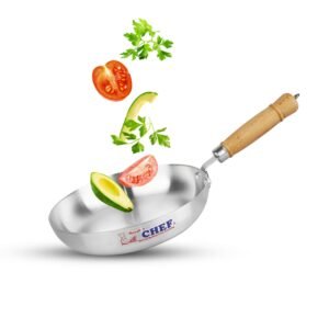 Chef Aluminum Round Frying Pan without Lid - Metal Finish
