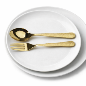 Stainless Steel PVD Coated Cutlery Set WIth Stand - Hammar