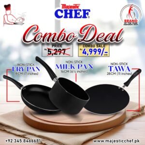 Nonstick Frying Pan - Milk Pan And Tawa - Combo Deal #2