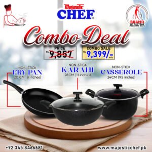 Nonstick Frying Pan - WOk And Cooking Pot - Combo Deals #3