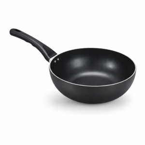 Premium Non Stick Deep Frying Pan (3mm) - Karahi Long Hanlde