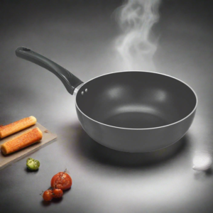 Premium Non Stick Deep Frying Pan (3mm) - Karahi Long Hanlde
