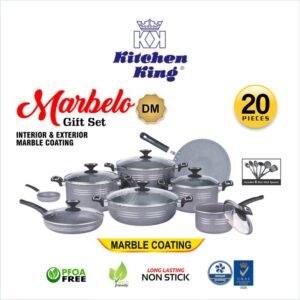 KK Nonstick Cookware Marbelo Gift Set – 20 Pieces