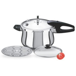 CHEF Best Soft Anodised Pressure Cooker With Steamer - 1205 Model