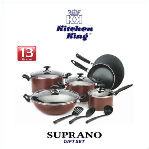 KK Nonstick Cookware Suprano Gift Set – 13 Pieces