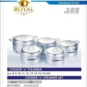 KK Anodized Cooking Pots 2 in 1 Steamer ‘n’ Cooker