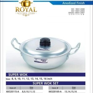 KK ANODIZED WOK/KARAHI SUPER WOK