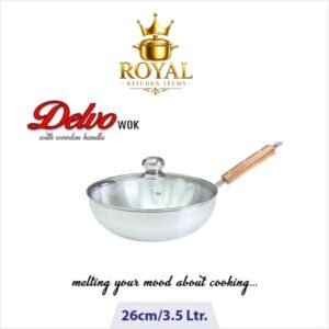KK Karahi Pan Delvo Wok (Glass Lid)